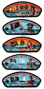 Pfadfinder 2010 National Jamboree Tidewater Council CSP 5er Set - Bild 1 von 1