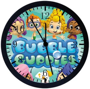 Reloj de Pared Bubble Guppies Marco Negro Bonito Para Decoración o Regalos E399 - Imagen 1 de 1
