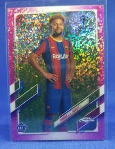 Konrad De La Fuente 2020-21 Topps Chrome UEFA Pink Mini Diamond Refractor /175 - Picture 1 of 5