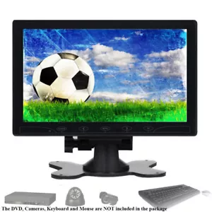 10.1" LCD CCTV Security Monitor DSLR Raspberry Monitor Screen AV VGA HDMI 1080P - Picture 1 of 12