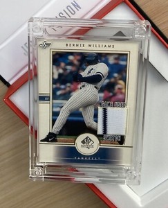 2022 Jersey Fusion Bernie Williams 1/1 Game Used Swatch NY Yankees - With Case