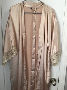Babeyono Kimono Full Length Robe Champain One Size - Picture 1 of 3