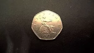 1997 Britannia 50p England UK Good Condition Collectible Genuine Coin. Used. - Picture 1 of 1