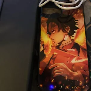 iPhone 13 Tanjiro Dynamic Rhythmic Lighting Phone Case - Picture 1 of 1