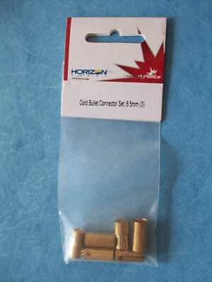 GENUINE DYNAMITE 91 GOLD BULLET CONNECTOR SET 6.5MM (3) DYNC0091 NIP - Image 1 of 2