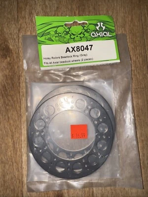 Axial Holey Rollers Beadlock Ring (Gray) (2pcs.) - AX8047 New - Image 1 of 3