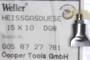Ugello gas caldo Weller 10x15 mm D08 005 87 27 781 - Foto 1 di 1