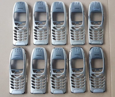 10x Carcasa Original Nokia 6310 6310i Front Cover Carcasa Plata Foto 1 de 2