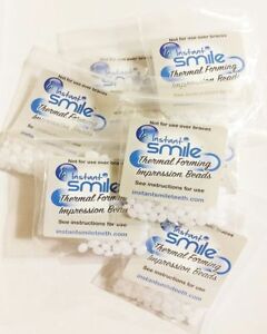 Instant Smile Teeth 8 pack THERMAL FITTING BEADS Cosmetic Dental Makeover