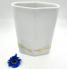 Rosenthal Vase Studio Line "White Grasses with Gold" Designer G. Müller Behrendt