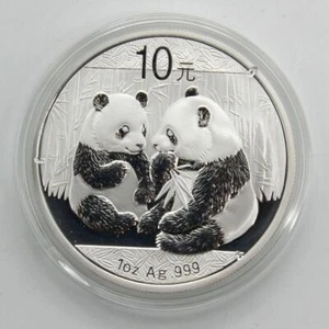 2009 SILVER PANDA  1 OZ. COIN & Capsule - .999 Silver 💥💥💥💥💥💥💥💥💥💥💥💥💥 - Picture 1 of 2