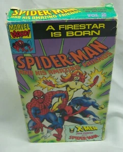 THE AMAZING SPIDER-MAN A Firestar Is Born Marvel Comics VHS VIDEO 1992 - Picture 1 of 3