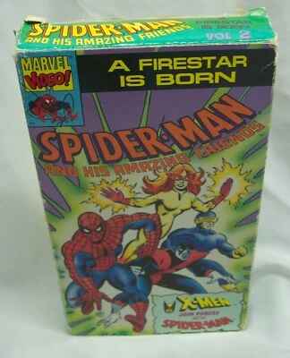 THE AMAZING SPIDER-MAN A Firestar Is Born Marvel Comics VHS VIDEO 1992 - Image 1 of 3