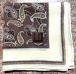 ART PAISLEYS MEN RED PINK HANDKERCHIEF COTTON VINTAGE POCKET CLASSIC SQUARE 19" - Picture 1 of 3