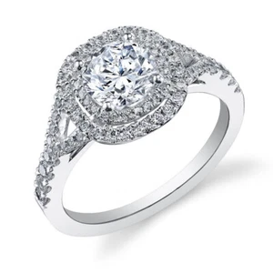 GIA-zertifizierter 1,72 Karat Diamant Verlobungsring Kissenschliff 14 Karat Weißgold - Bild 1 von 1