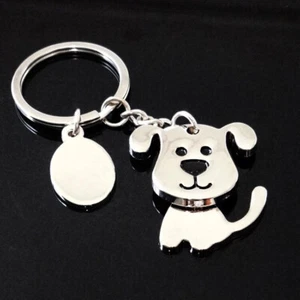 Dog Metal Keychain Adorable Puppy Keyring for Owners & Fans - Picture 1 of 5