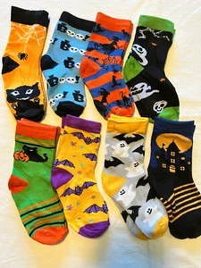 Halloween toddler socks novelty Toddler Child 3-4T 8 pairs NWOT #123 - Picture 1 of 4
