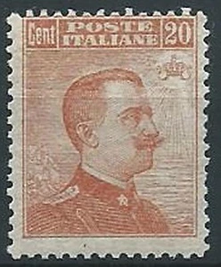 1916 REGNO EFFIGIE 20 CENT MNH ** CERTIFICATO - ED698 - Bild 1 von 3