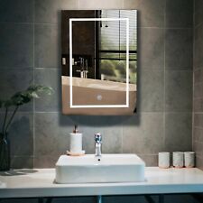 LED Bathroom Mirror Cabinet Illuminated Vanity Storage Unit Touch Sensor 500*700