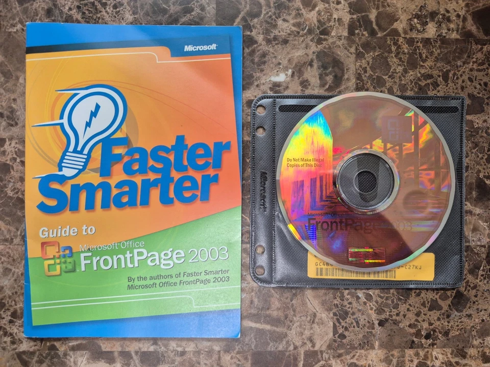 Microsoft Office FrontPage 2003 For Windows With Faster Smarter Guide Book - Image 1 of 1