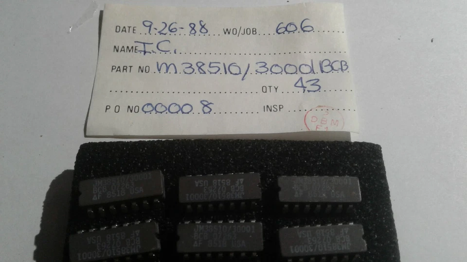 (1 pieza) JM38510/30001BCB, FAIRCHILD, IC Foto 1 de 1