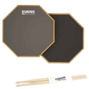 Almohadilla de ejercicio Evans RF-6D 6 pulgadas con baquetas - Imagen 1 de 5