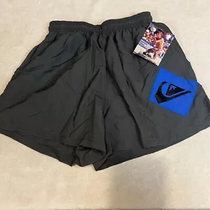 NWT Vtg Quicksilver Made in USA Mesh Lined Swim Trunks 28 90s Logo Surf Beach - Picture 1 of 6