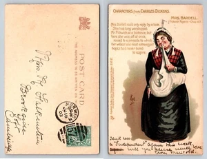 Mrs Bardell (Pickwick Papers) - Tuck's "Dickens' Series 856" - Posted 1903 - Picture 1 of 1