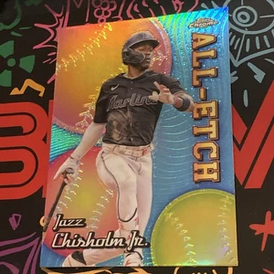 2024 Topps Stadium Club Chrome All-Etch Jazz Chisholm Jr - Bild 1 von 2