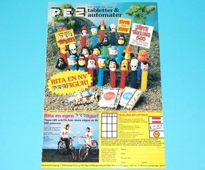 PEZ CANDY DISPENSER MAGAZINE ADVERT 1970s SCANDITOY SWEDEN - Picture 1 of 1