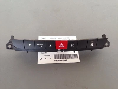Dash Instrument Panel Hazard Switch Fits 2014-2017 Fiat 500L 75153 - Image 1 of 4