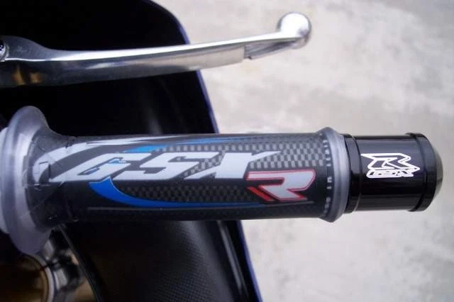 Black GSXR Engraved BAR ENDS 600 750 1000 NEW! - Image 1 of 1