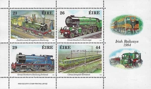 1984 Ireland Sg MS581 150th Anniversary of Irish Railways Miniature Sheet MNH - Bild 1 von 2