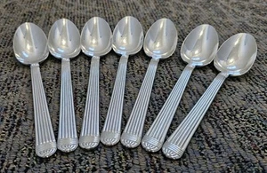 Vintage 7er Set Christian Dior Gaudron Edelstahl (1991-99) Suppenlöffel 7 5/8" - Bild 1 von 4