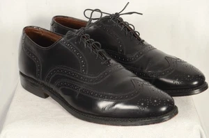 Allen Edmonds Lloyd Men's Black Leather Wing Tip Dress Shoes Size 9 9D - Picture 1 of 8