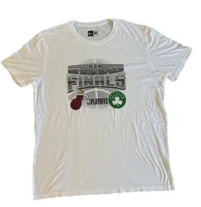 Camiseta blanca Miami Heat Celtics 2022 NBA East Conf Finals talla XL New Era - Imagen 1 de 7