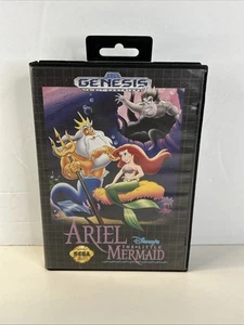 Ariel the Little Mermaid (Sega Genesis, 1992) CIB Tested Working - Picture 1 of 5