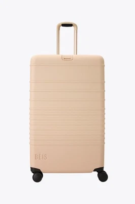 Beis The Large Check-In Roller  in Beige Suitcase Spinner Luggage - Image 1 of 4
