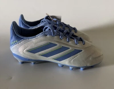 adidas Kids Size 11.5K COPA PURE 3 ELITE FIRM GROUND SOCCER CLEATS Blue IE1190 - Image 1 of 4