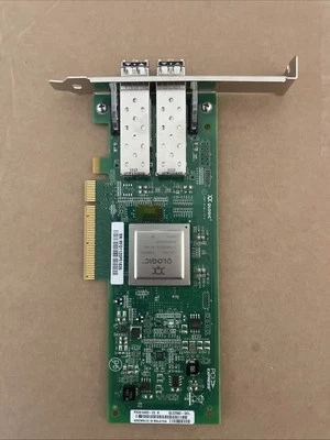 Dell (6T94G) QLE2562 Dual Port SFP+ - 8Gbps Low Profile PCIe-x8 (RW9KF) HBA Card - Image 1 of 2