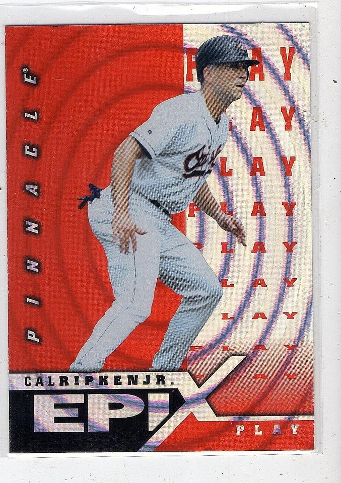 1998 Pinnacle Baseball Cal Ripken Jr. Epix Play Orange Insert #E14 quase perfeito-perfeito - Imagem 1 de 1