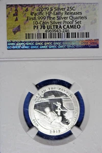 2019 S NGC PF70 ULTRA CAMEO WAR IN THE PACIFIC WASHINGTON QUARTER #B50989 - Picture 1 of 2