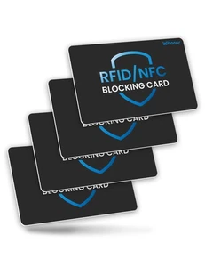 WHonor RFID Blocking Card 4 Pack, Debit Kreditkarten Schutz, Anti-Diebstahl Con... - Bild 1 von 7