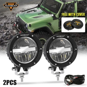 AUXBEAM 4" LED Luz de Trabajo Vainas Punto Blanco Luz de Conducción Todoterreno Camión SUV - Imagen 1 de 12