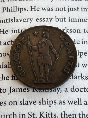 Centavo de cobre colonial de Massachusetts 1788 🇺🇸 Foto 1 de 4