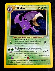 German Crobat - Iksbat 4/64 MP Holographic Neo Revelation Pokemon Card - Picture 1 of 2
