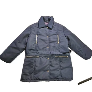 Folk Studio Made in Italy Women’s Coat – Riri Zippers, Belted Mid-Length Quilted - Picture 1 of 11