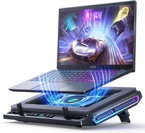 Refrigerador para Laptop para Juegos llano V10, Soporte para Almohadilla de Enfriamiento para Laptop RGB con Potente Turbo - Imagen 1 de 15