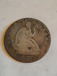 1876S seated liberty half dollar - Picture 1 of 2