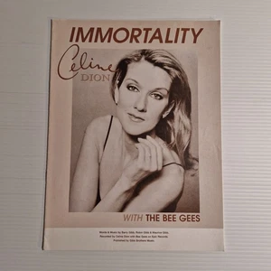 Celine Dion with The Bee Gees - Immortality 1998 UK Sheet Music - Bild 1 von 1